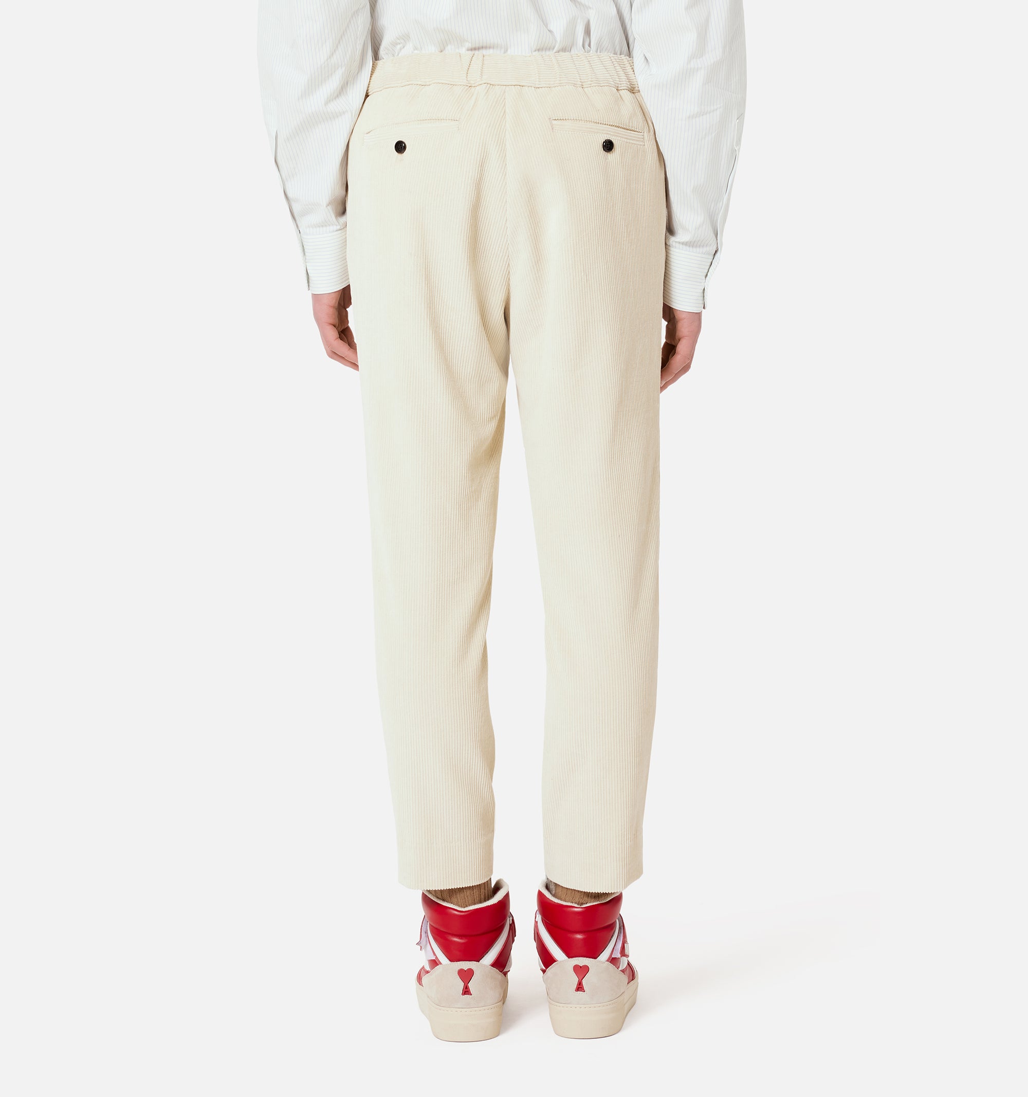 Pantalon à taille elastiquée - Off White