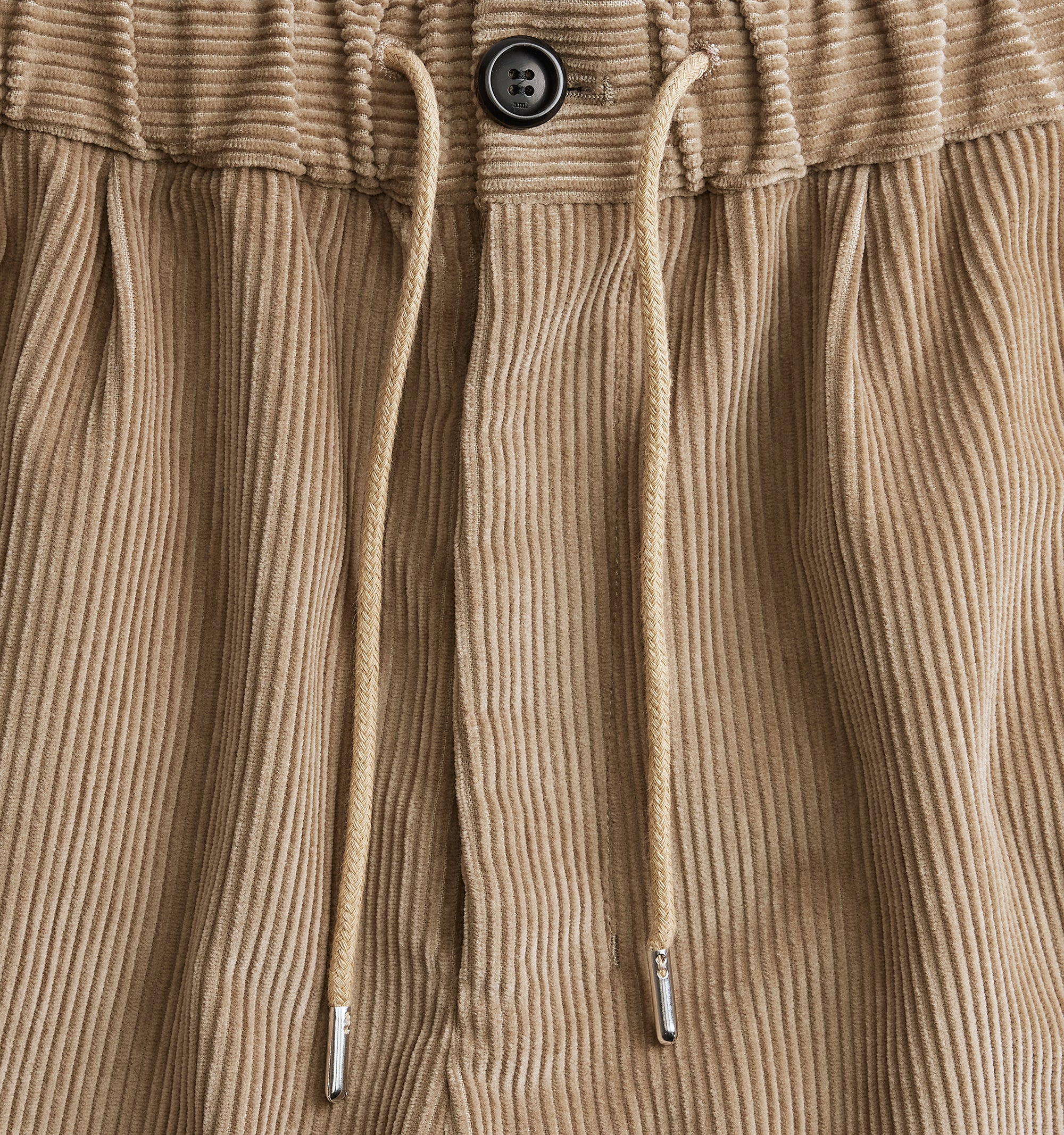 Pantalon à taille elastiquée - Beige