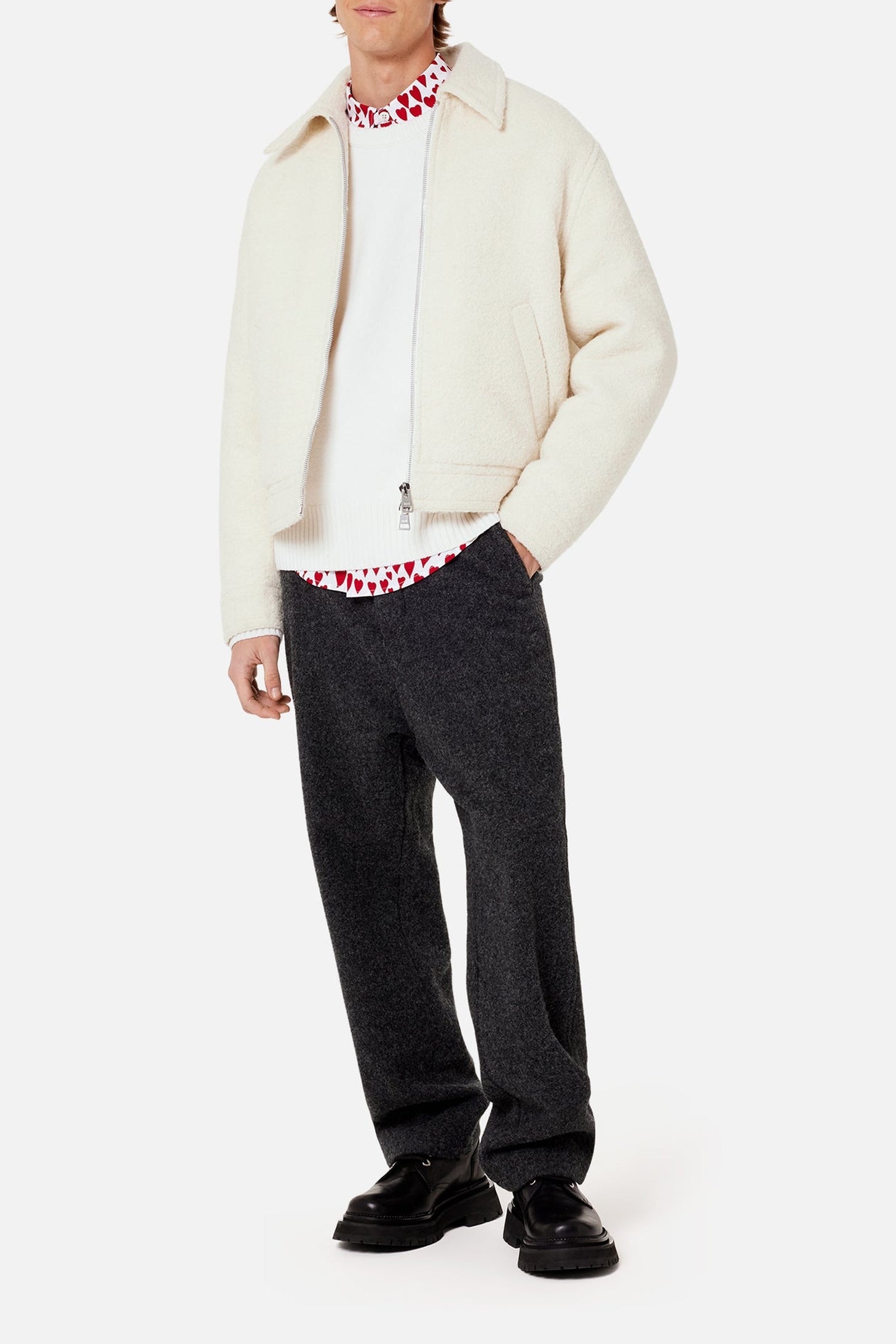 Alex wool trousers - Grey