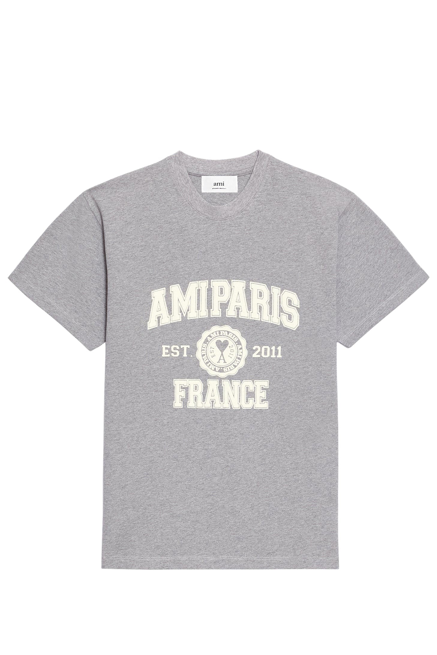 T-shirt Ami Paris imprimé - Heather Grey