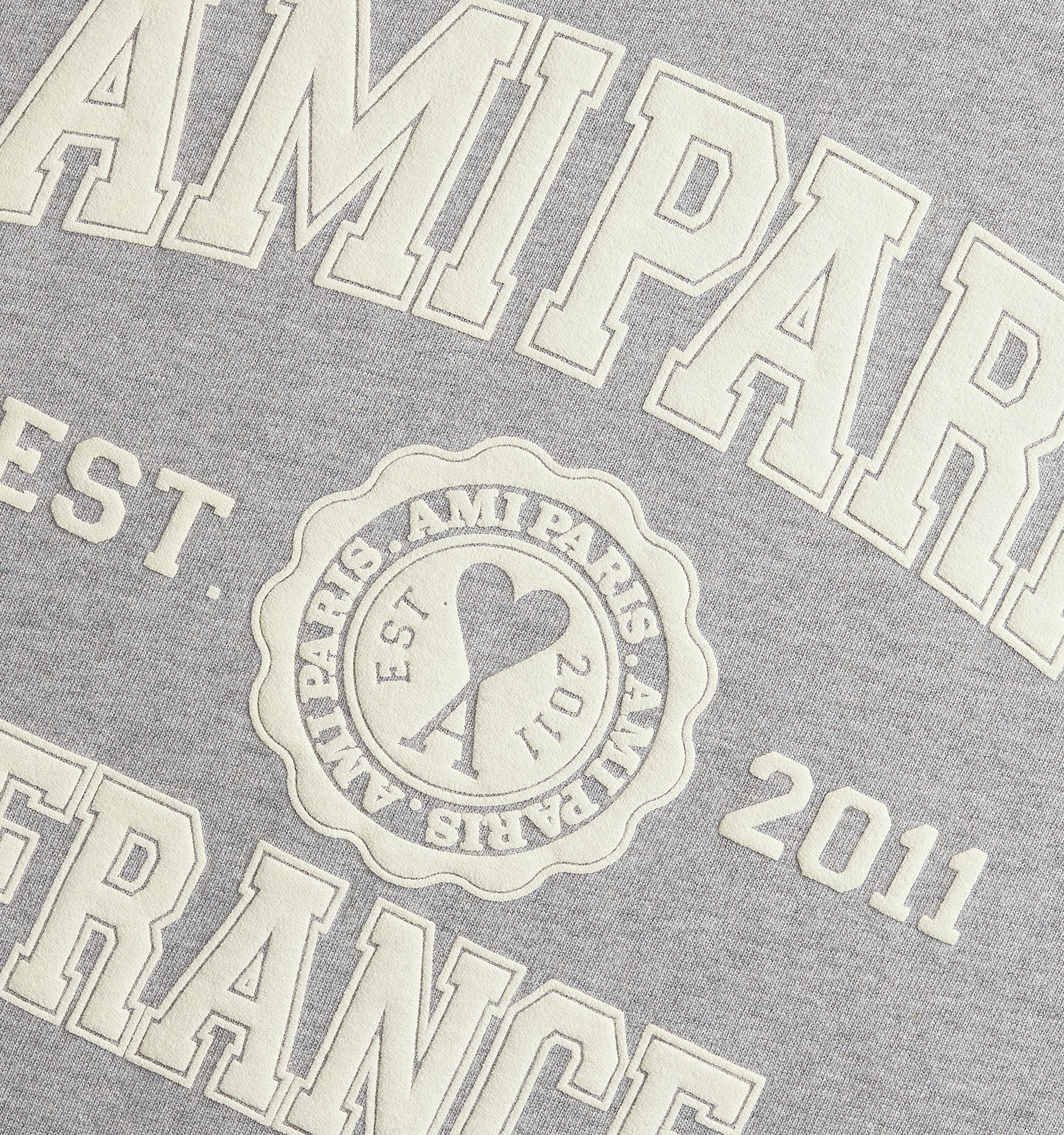 T-shirt Ami Paris imprimé - Heather Grey