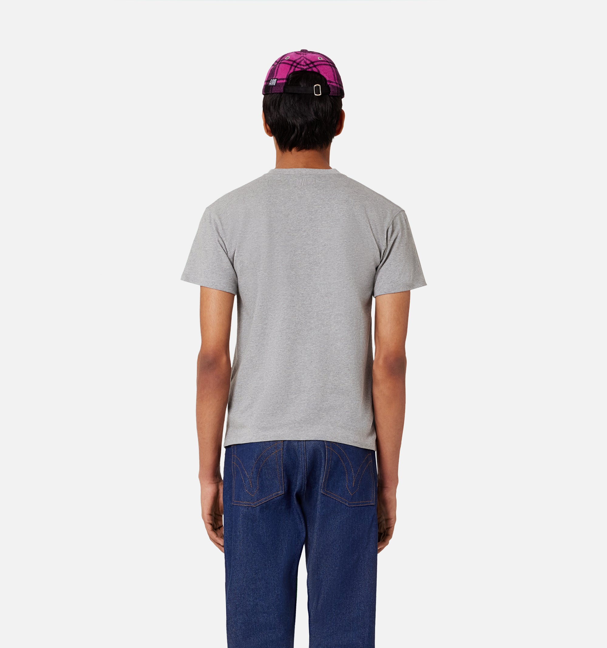 T-shirt Ami Paris imprimé - Heather Grey
