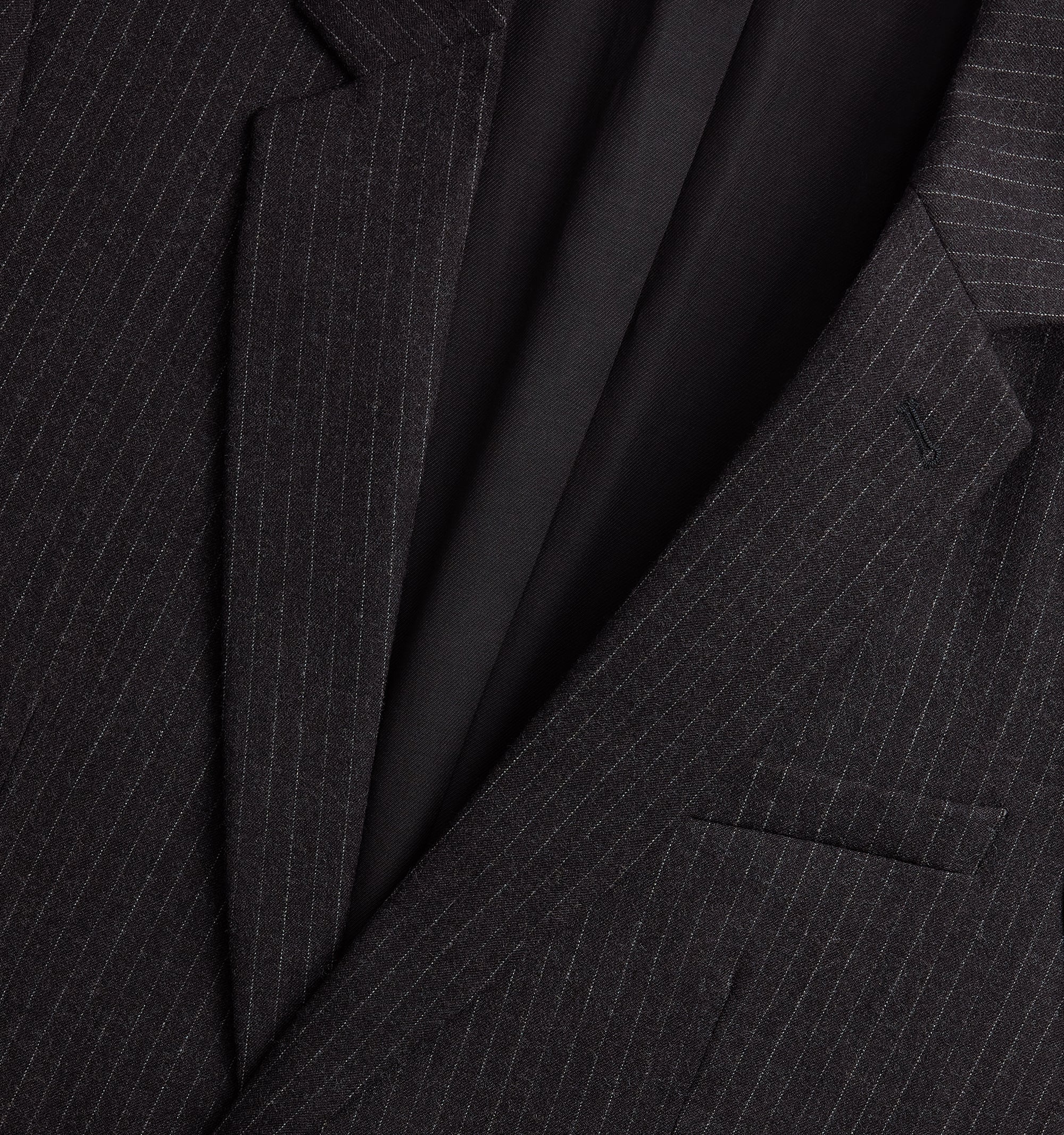 Blazer rayé à boutons en laine - Grey
