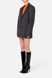 Blazer à boutons en laine - Grey