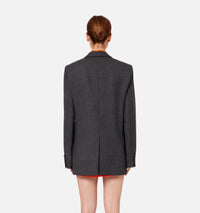 Blazer à boutons en laine - Grey