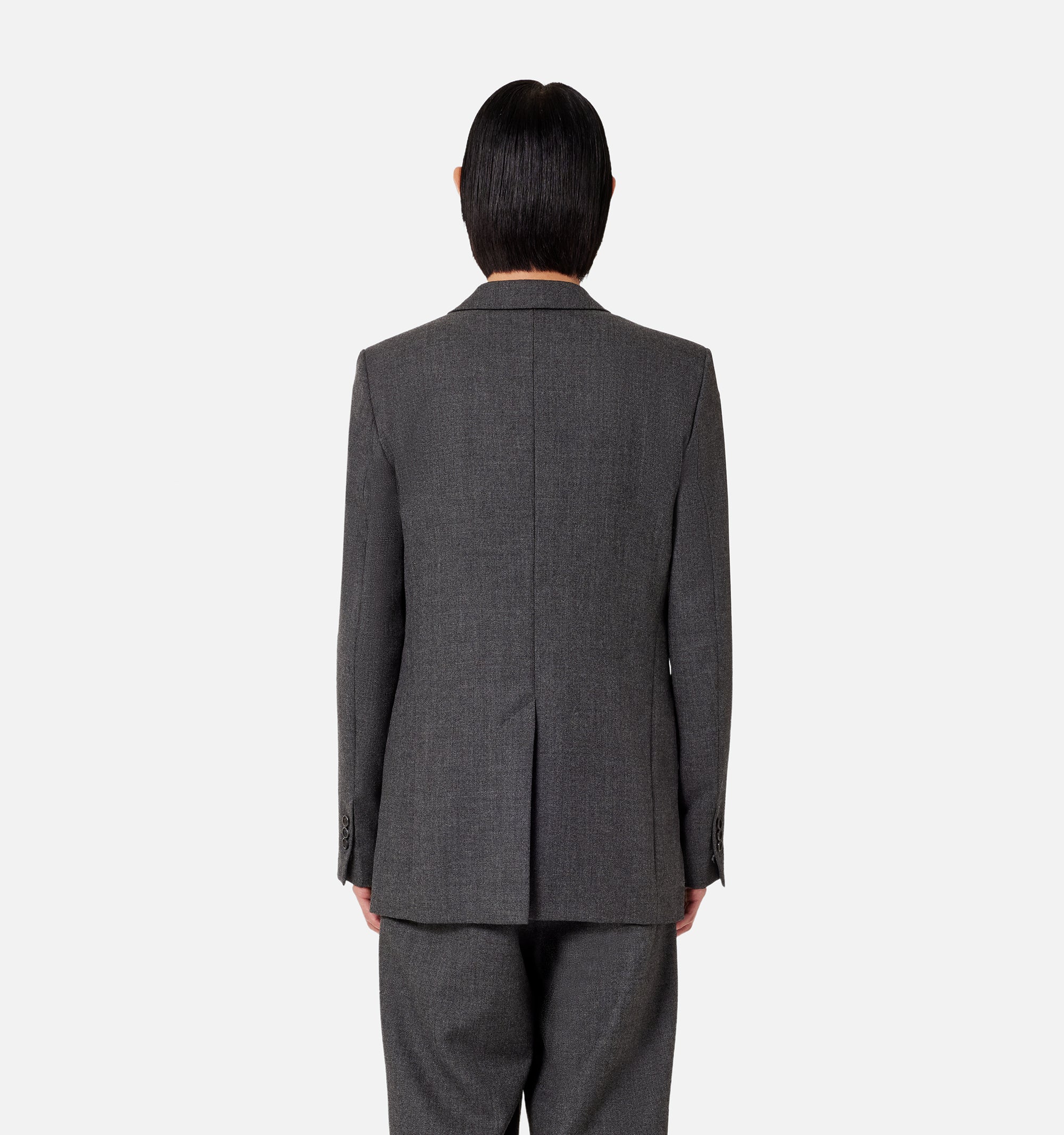 Blazer à boutons en laine - Grey