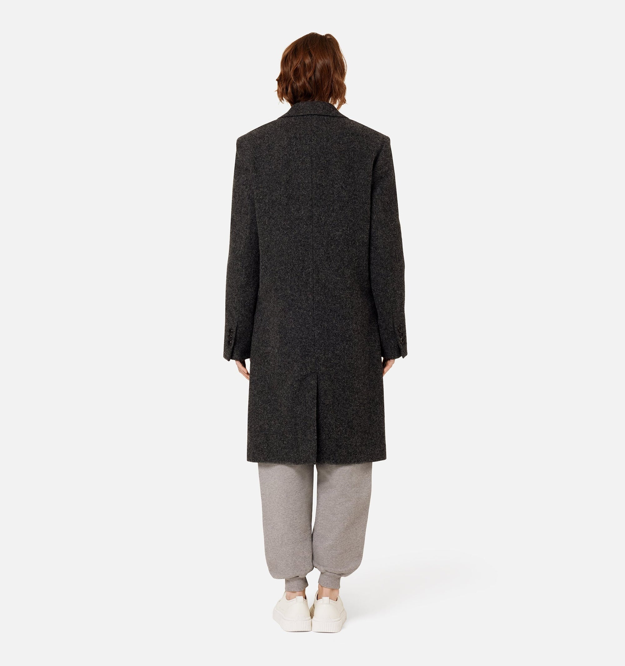 Manteau à boutons en laine - Beige
