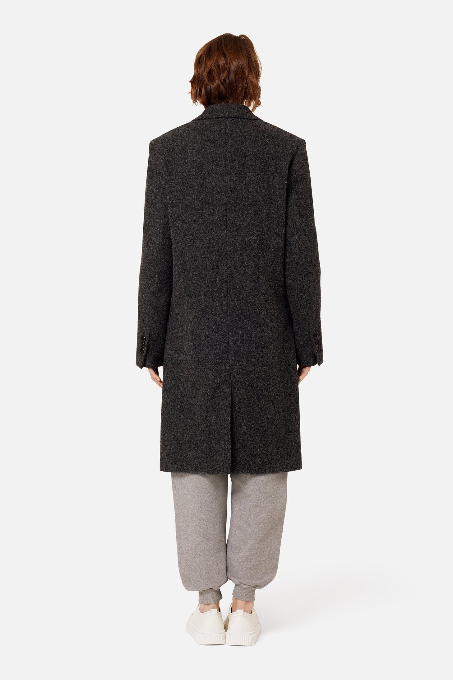 Manteau à boutons en laine - Beige