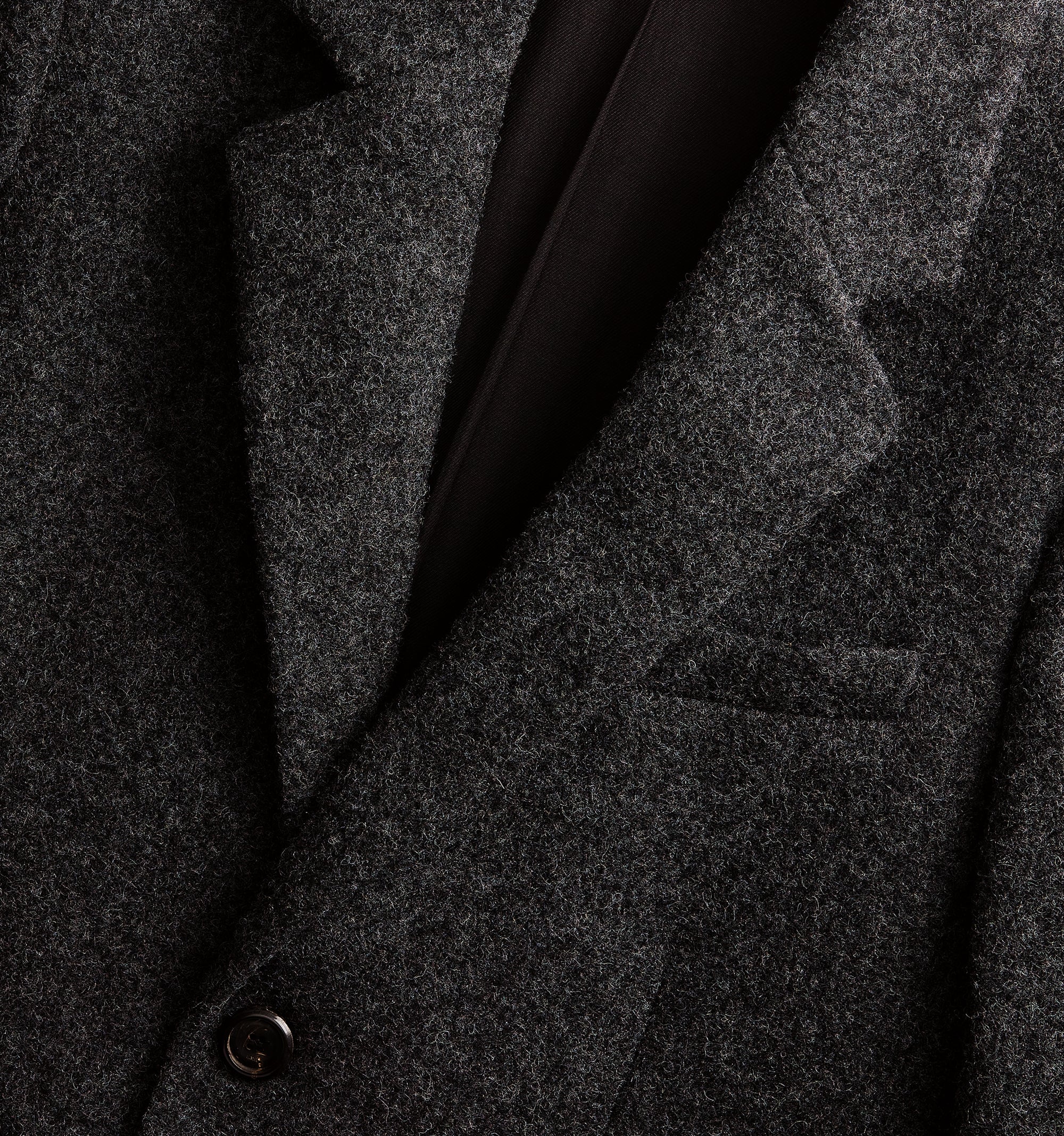 Manteau à boutons en laine - Grey