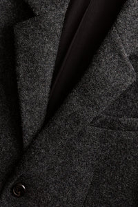 Manteau à boutons en laine - Grey