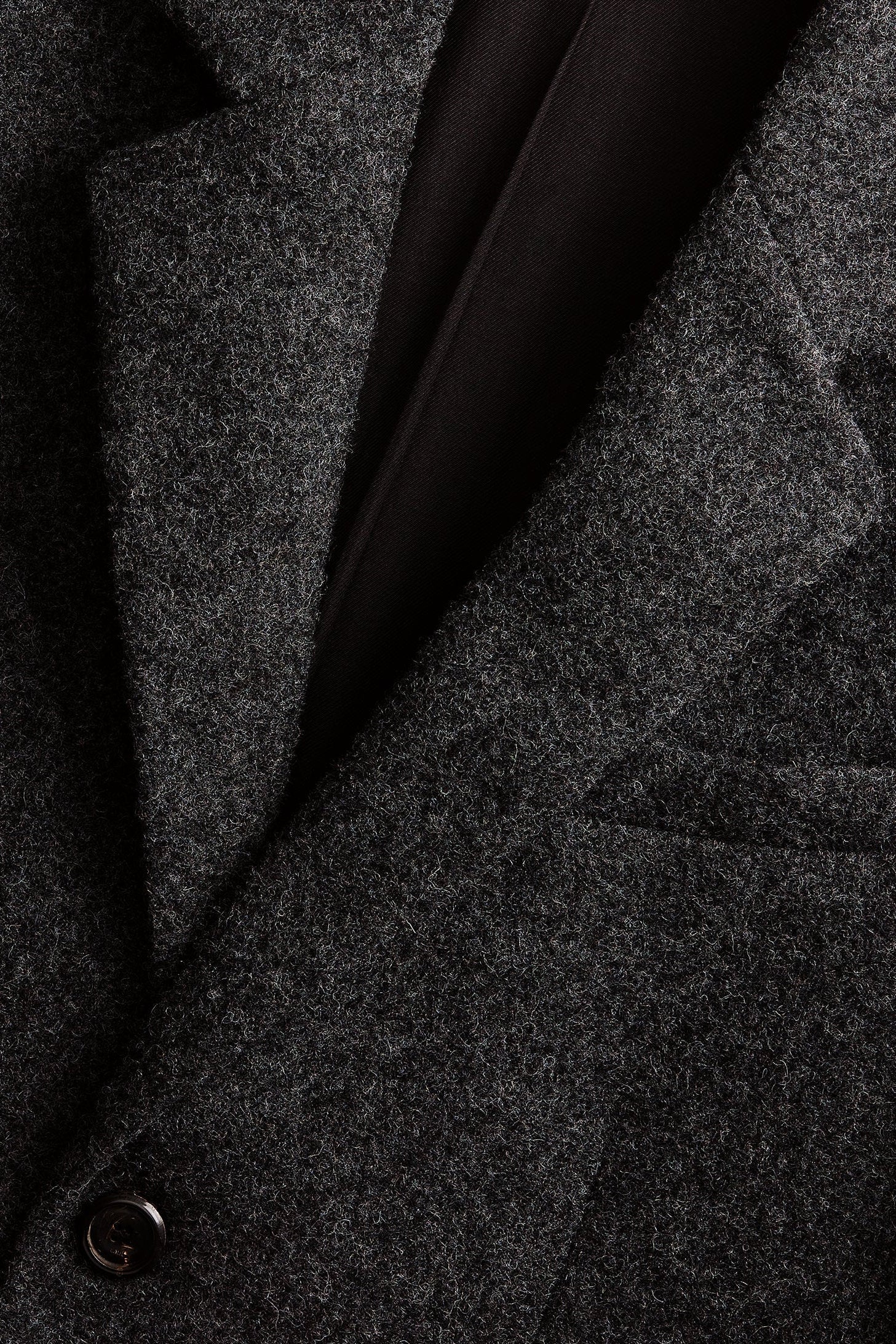 Manteau à boutons en laine - Grey