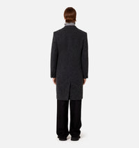 Manteau à boutons en laine - Grey