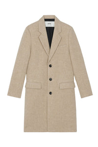 Manteau à boutons en laine - Beige