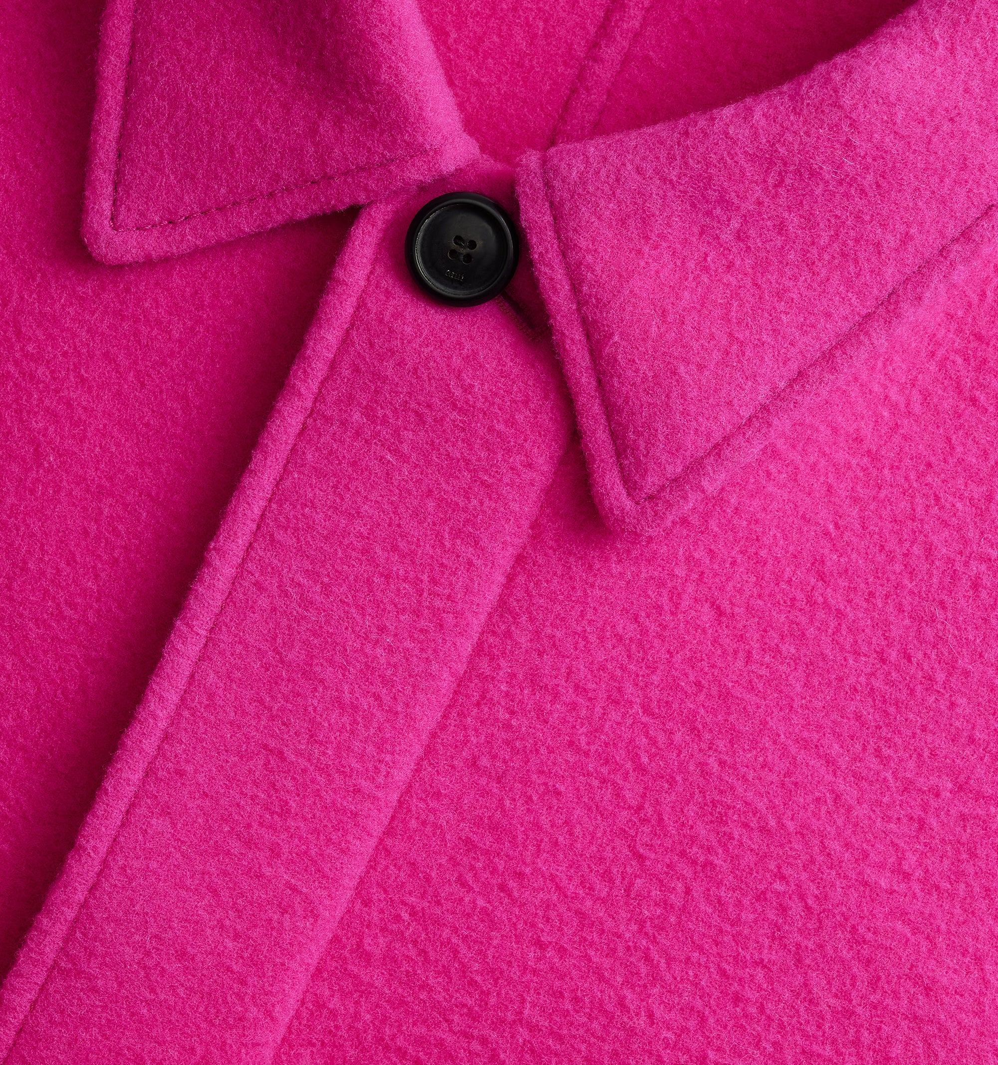 Manteau oversize en laine - Fuchsia