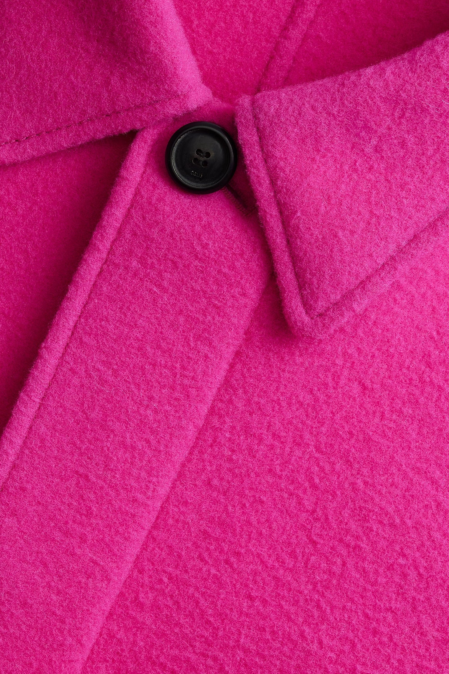 Manteau oversize en laine - Fuchsia