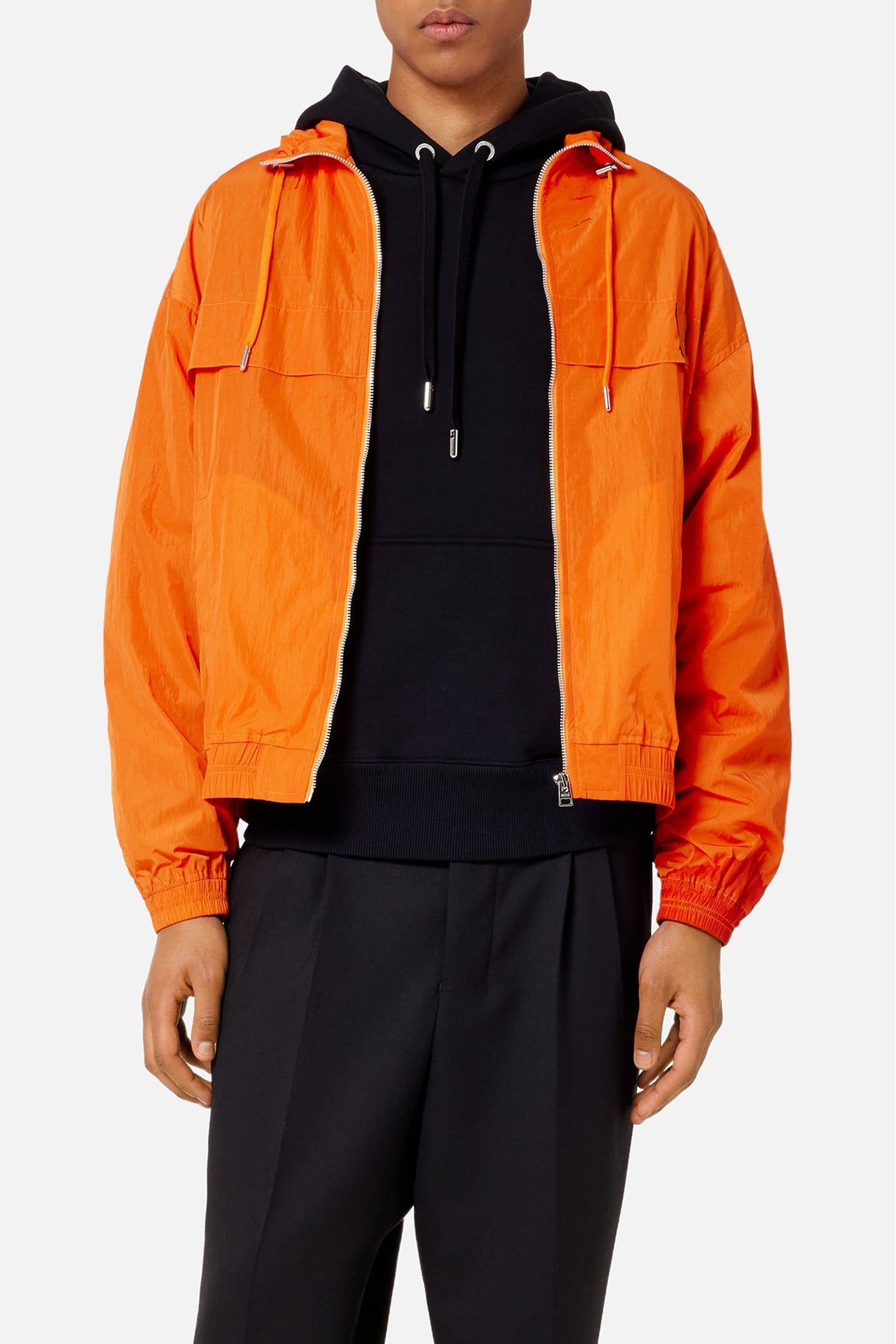 Veste coupe-vent Ami de Cœur zippée - Orange