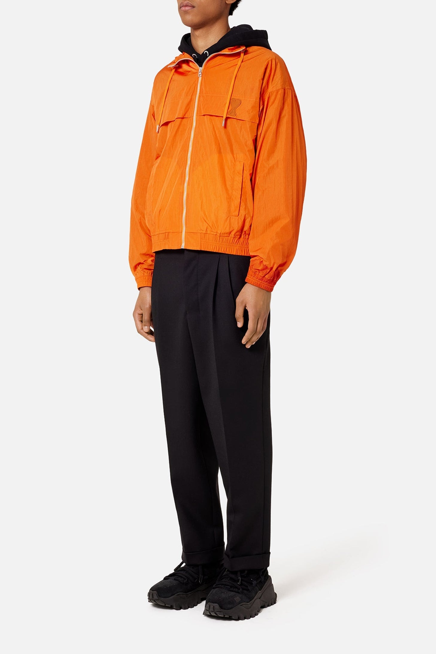 Veste coupe-vent Ami de Cœur zippée - Orange