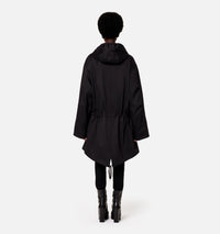 Parka à capuche avec cordon de serrage - Black