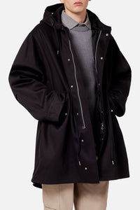 Parka à capuche avec cordon de serrage - Black