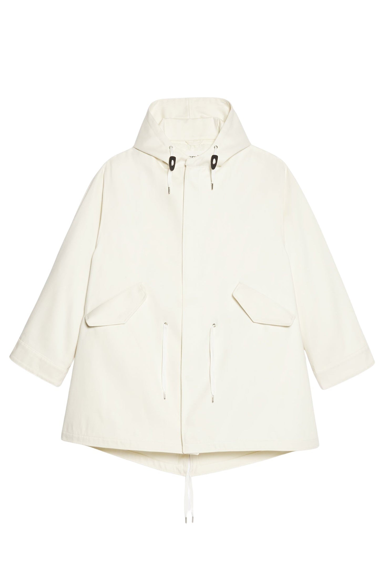 Parka à capuche avec cordon de serrage - Off White