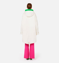 Parka à capuche avec cordon de serrage - Off White