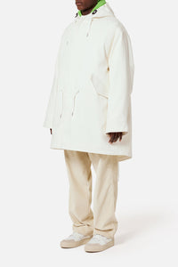 Parka à capuche avec cordon de serrage - Off White