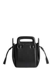 Sac à bandoulière Accordéon en cuir - Black
