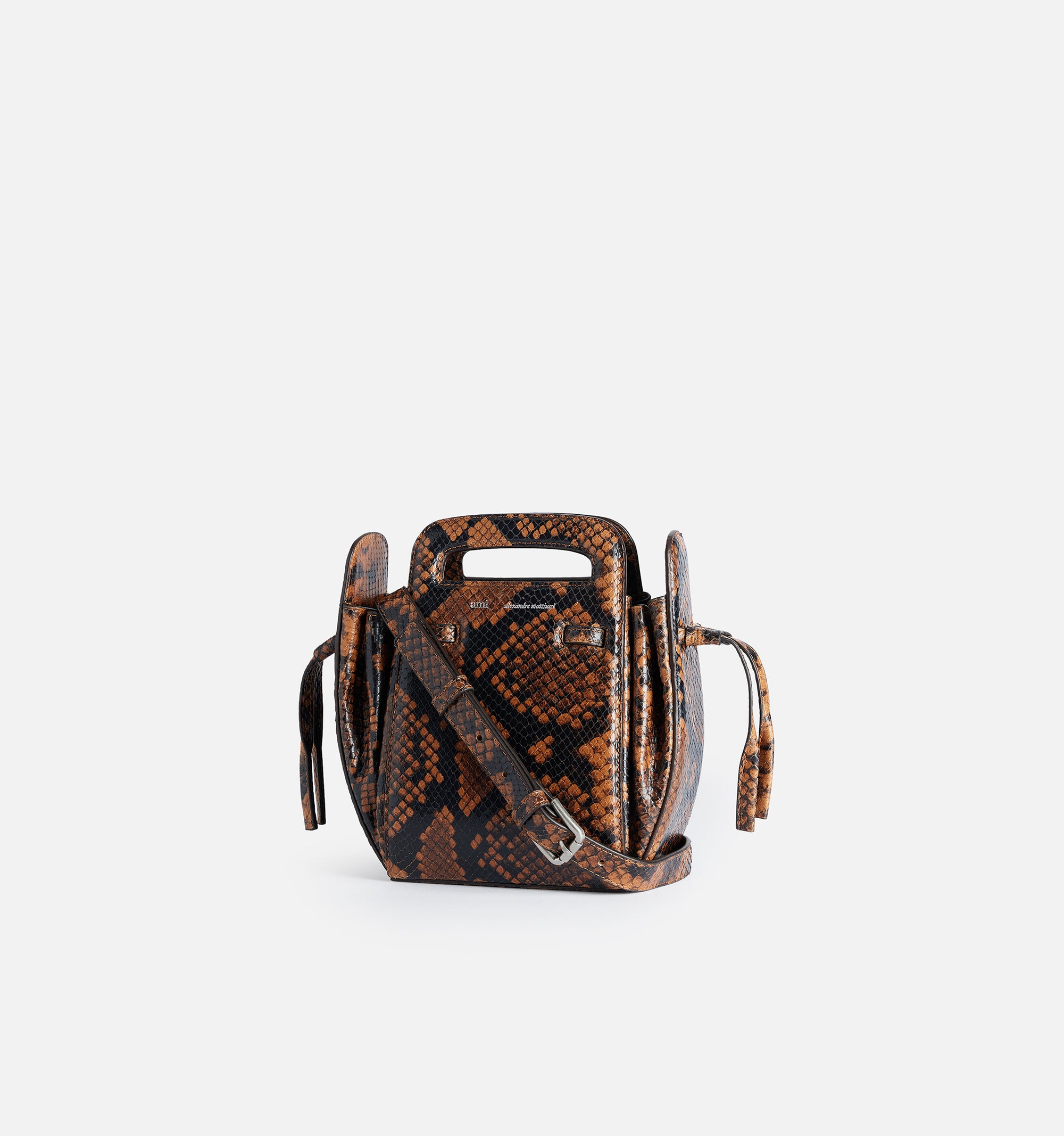 Sac à bandoulière Accordéon en cuir - Cognac