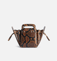 Sac à bandoulière Accordéon en cuir - Cognac