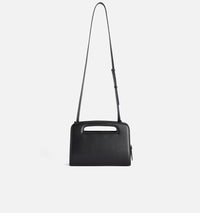 Sac clutch à bandoulière en cuir - Black