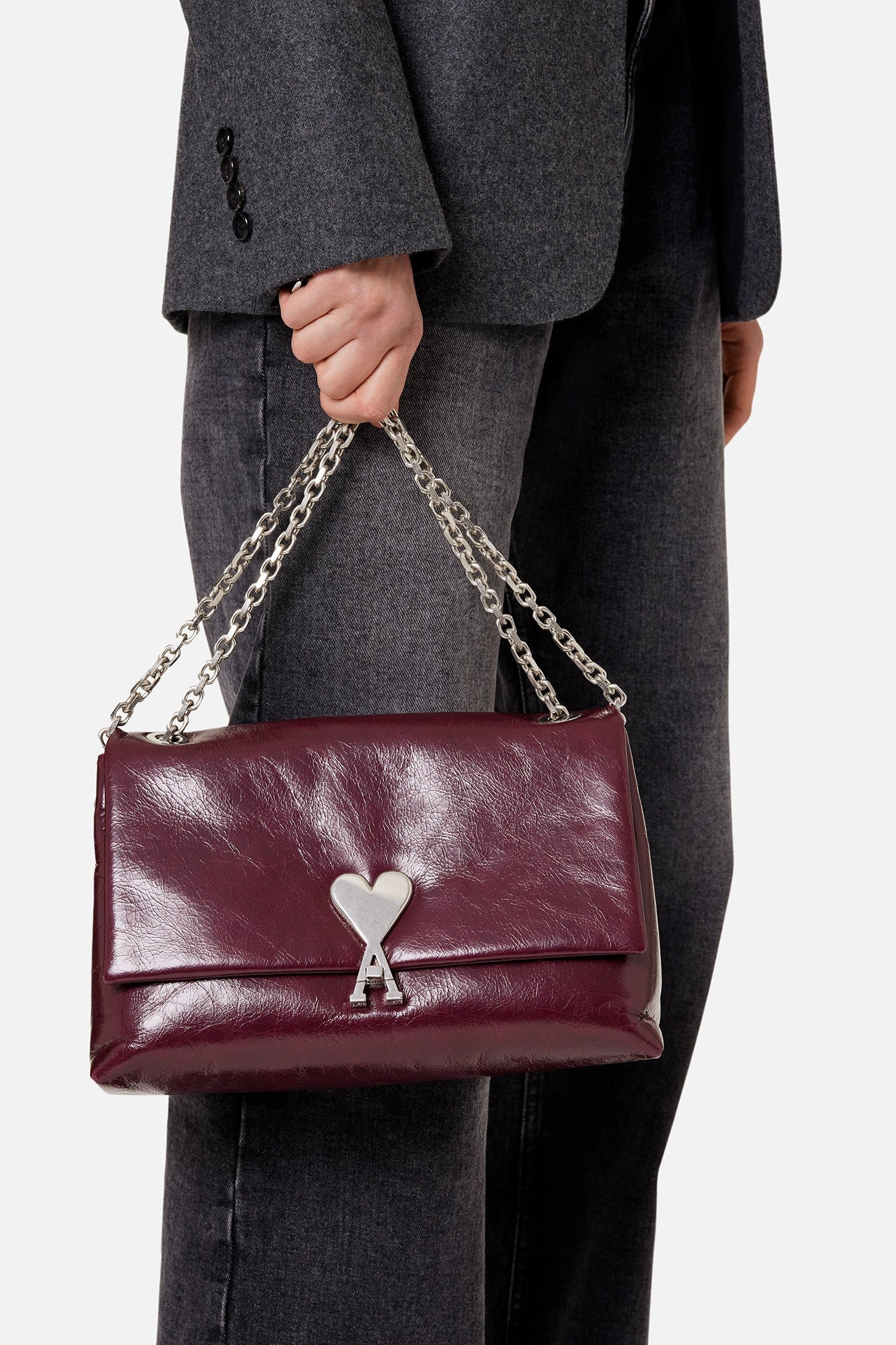 Sac à bandoulière Voulez-Vous en cuir - White