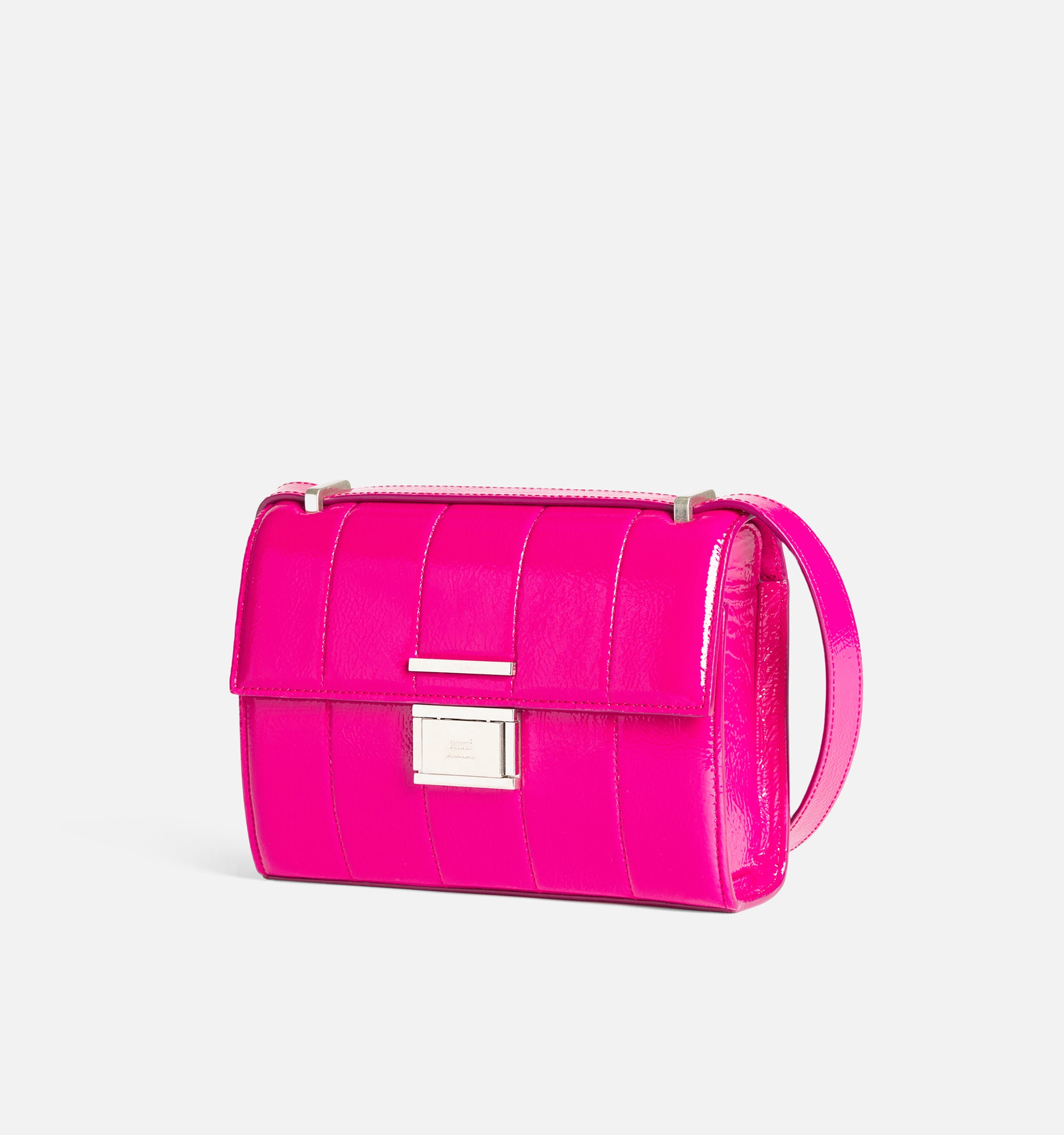 Sac à bandoulière Déjà-Vu en cuir - Fuchsia
