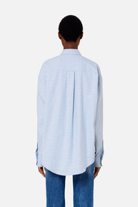 Chemise boxy à carreaux - Pale Blue