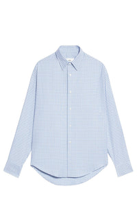 Chemise boxy à carreaux - Pale Blue