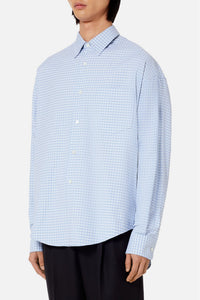 Chemise boxy à carreaux - Pale Blue
