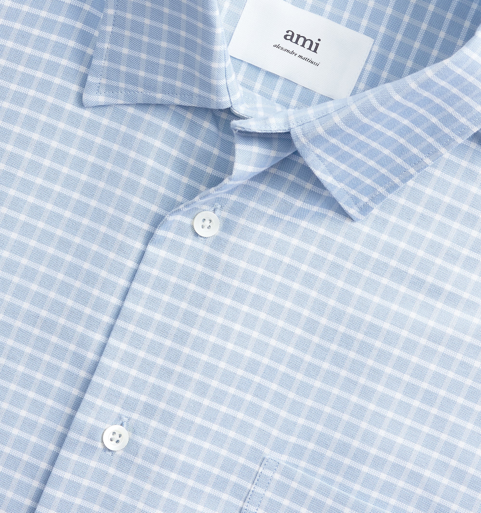 Chemise boxy à carreaux - Pale Blue