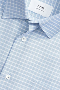 Chemise boxy à carreaux - Pale Blue