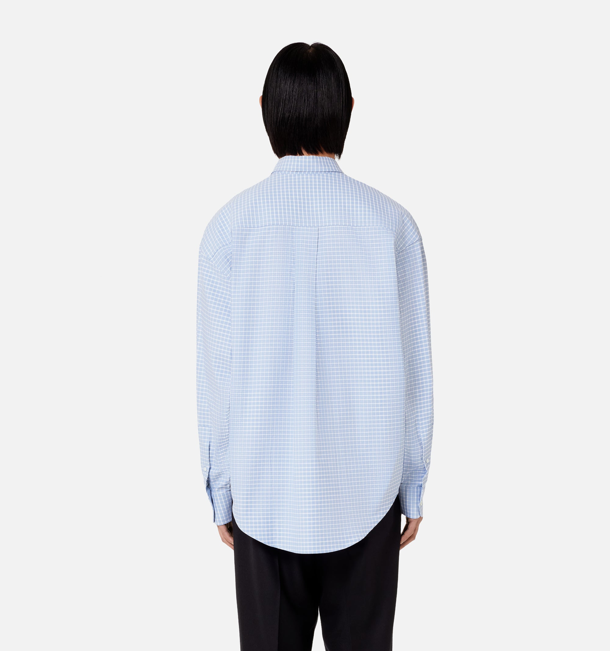 Chemise boxy à carreaux - Pale Blue