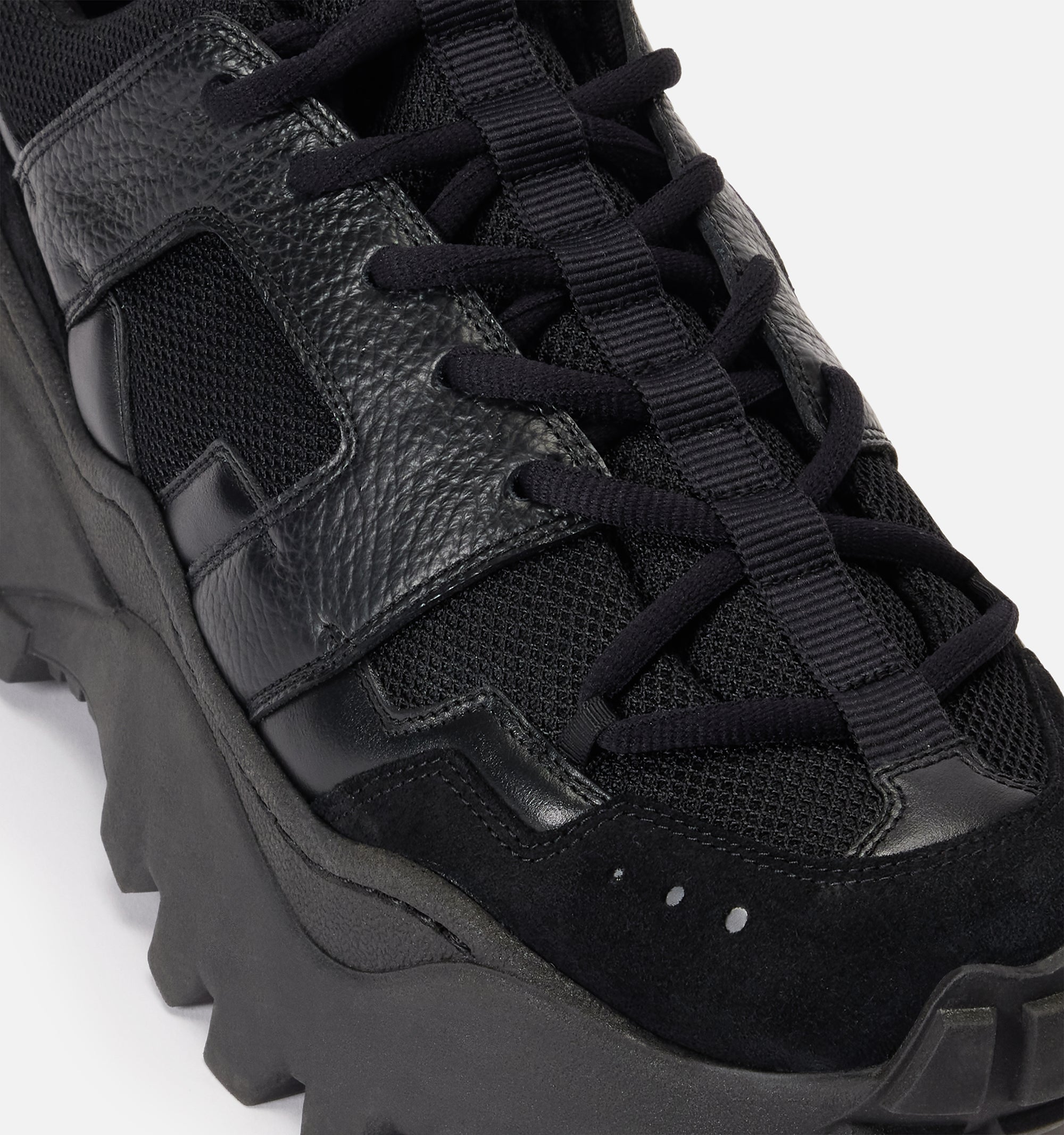 Sneakers basses Lucky9 en cuir - Black