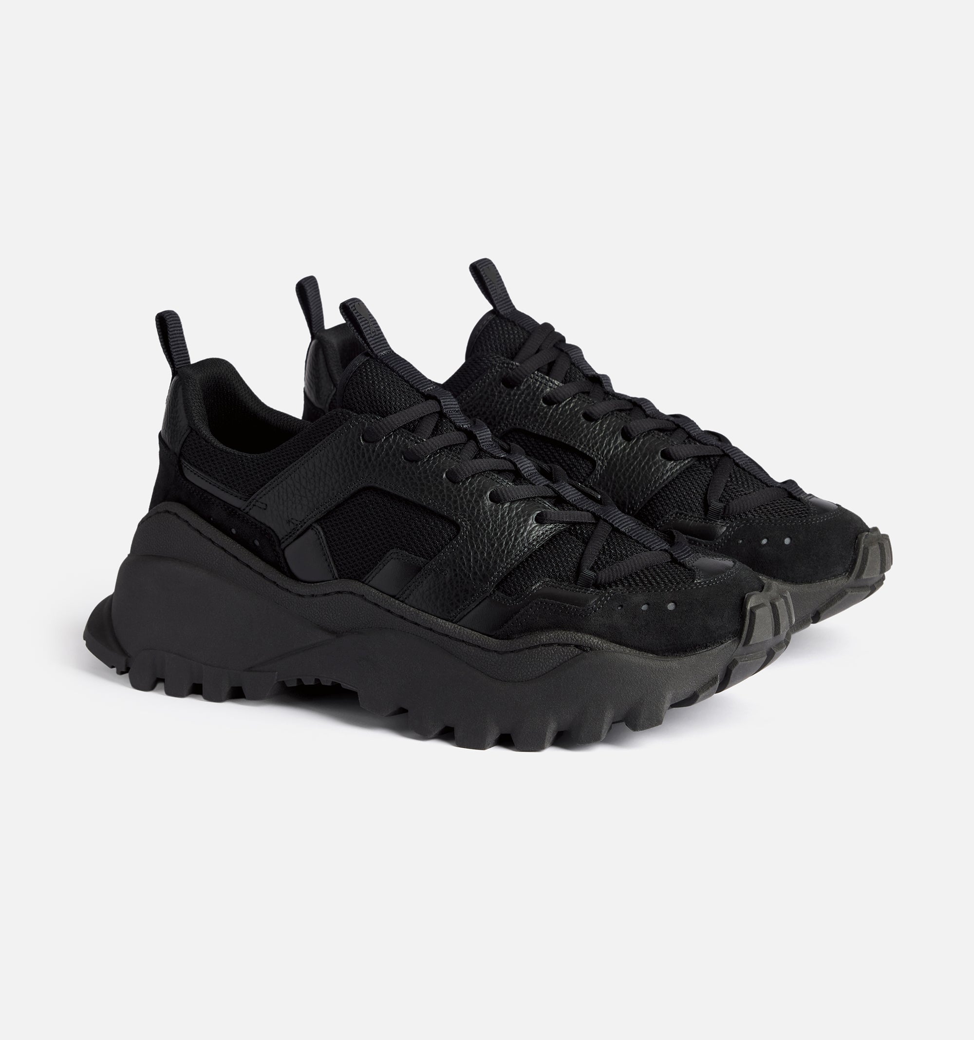 Sneakers basses Lucky9 en cuir - Black