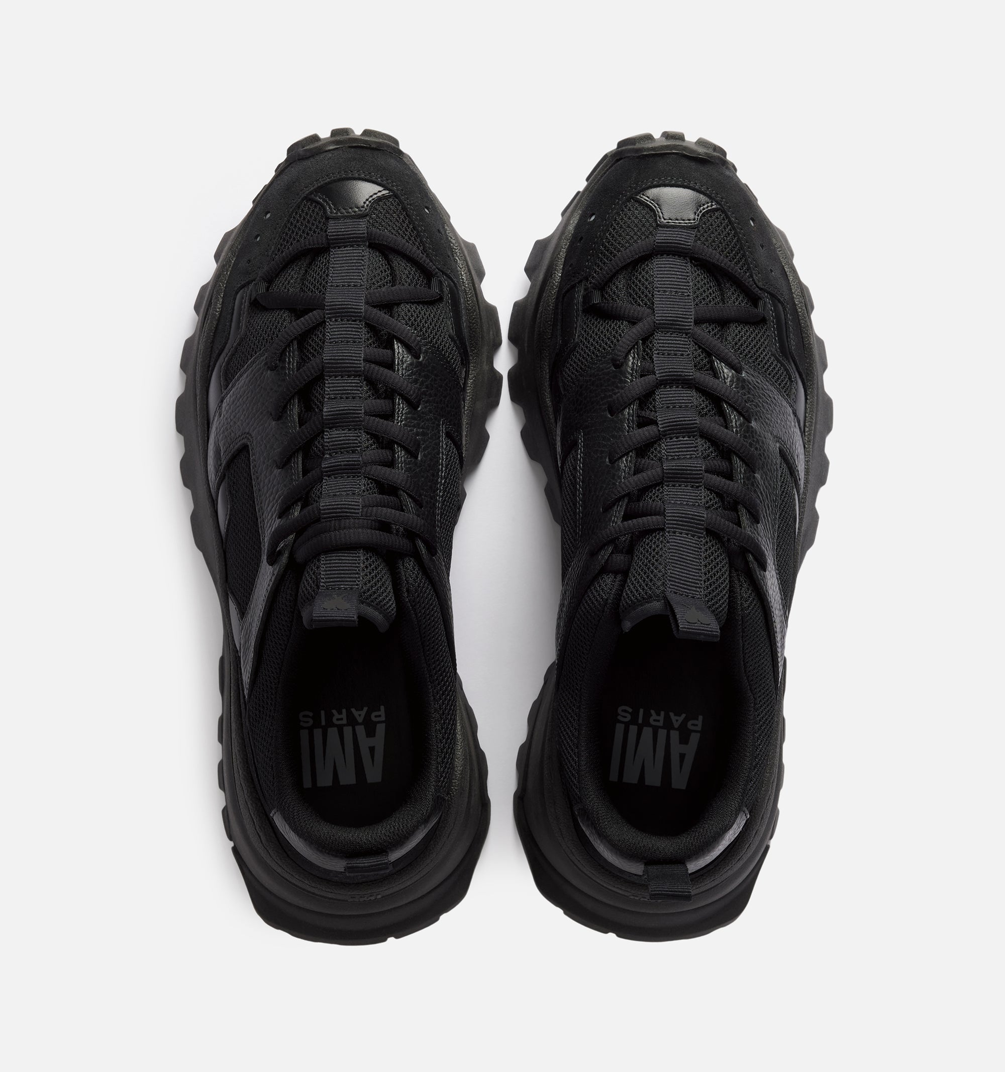 Sneakers basses Lucky9 en cuir - Black