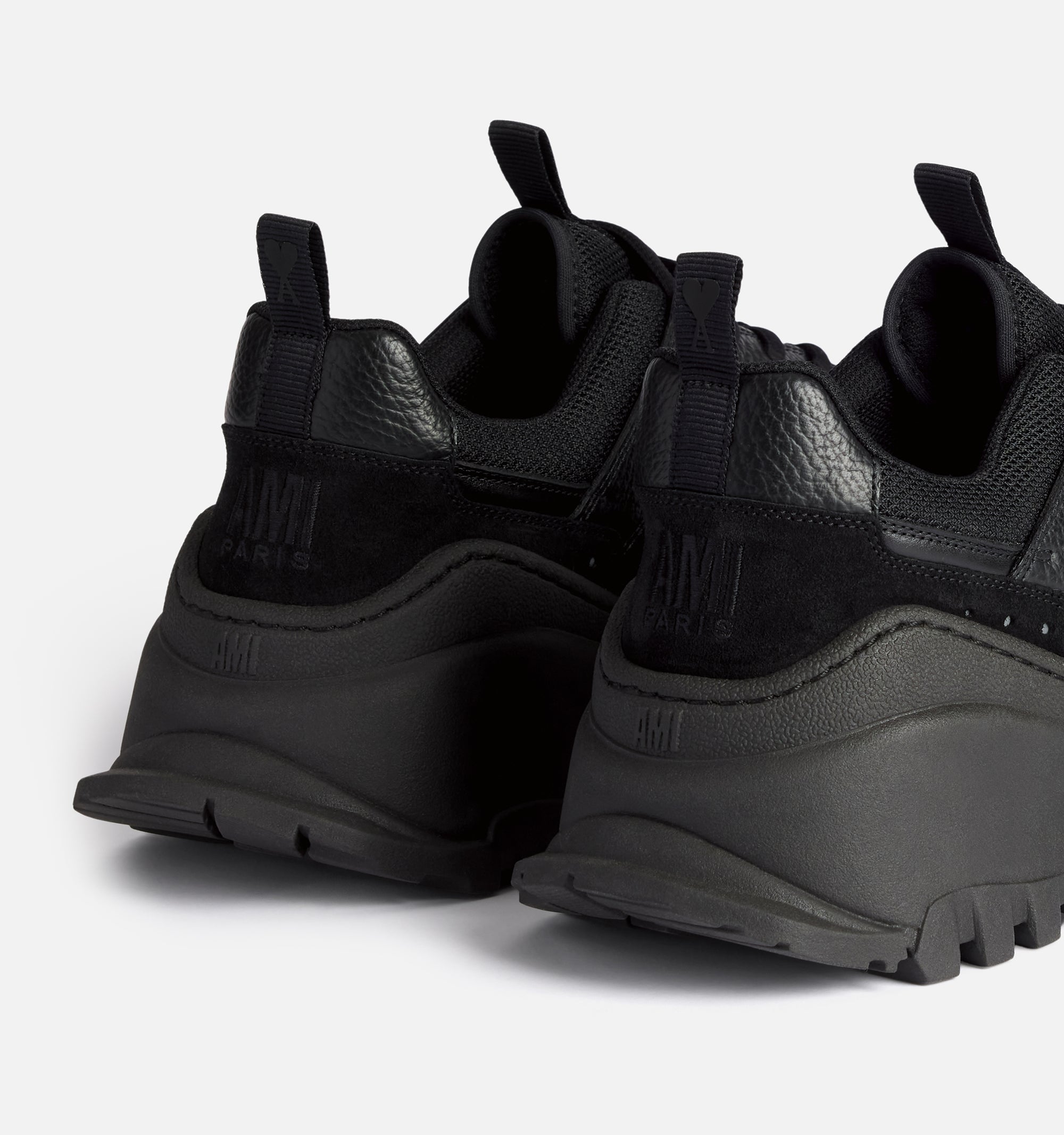 Sneakers basses Lucky9 en cuir - Black