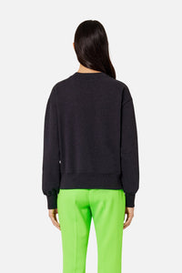 Sweatshirt Ami de Cœur avec patch - Anthracite