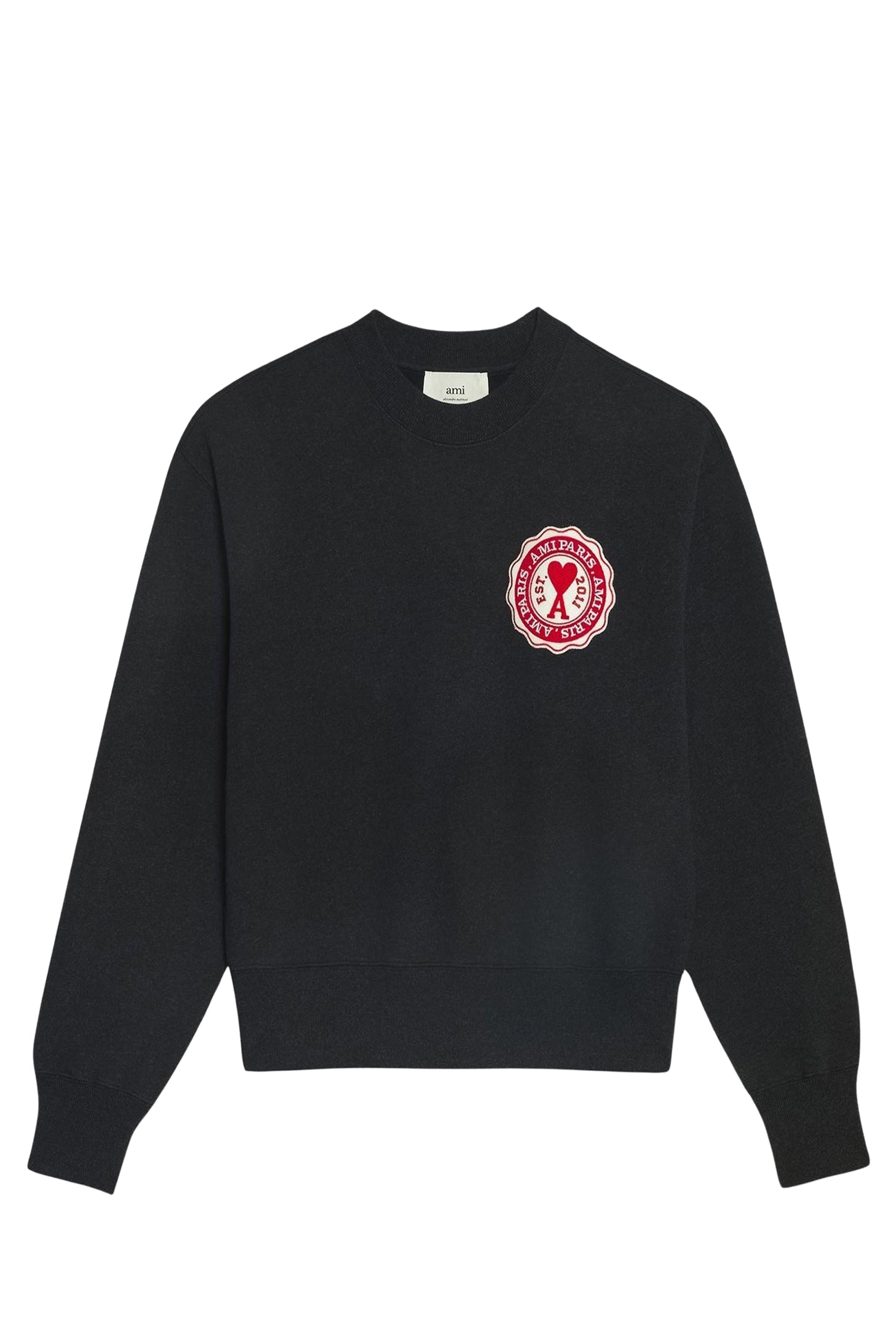 Sweatshirt Ami de Cœur avec patch - Anthracite