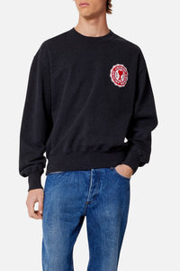 Sweatshirt Ami de Cœur avec patch - Anthracite