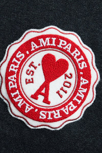 Sweatshirt Ami de Cœur avec patch - Anthracite
