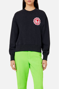 Sweatshirt Ami de Cœur avec patch - Anthracite