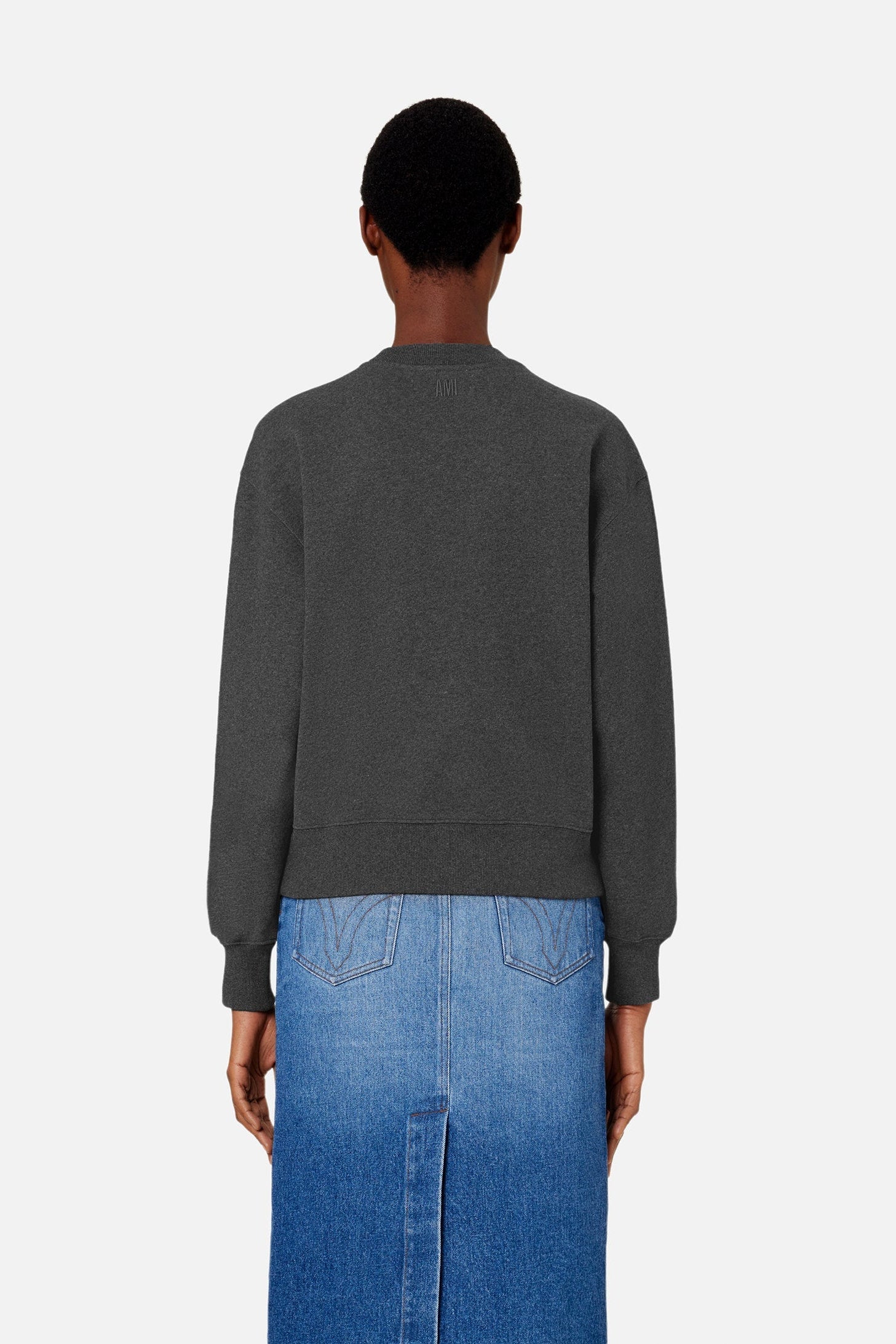 Sweatshirt Ami de Cœur avec patch - Heather Grey