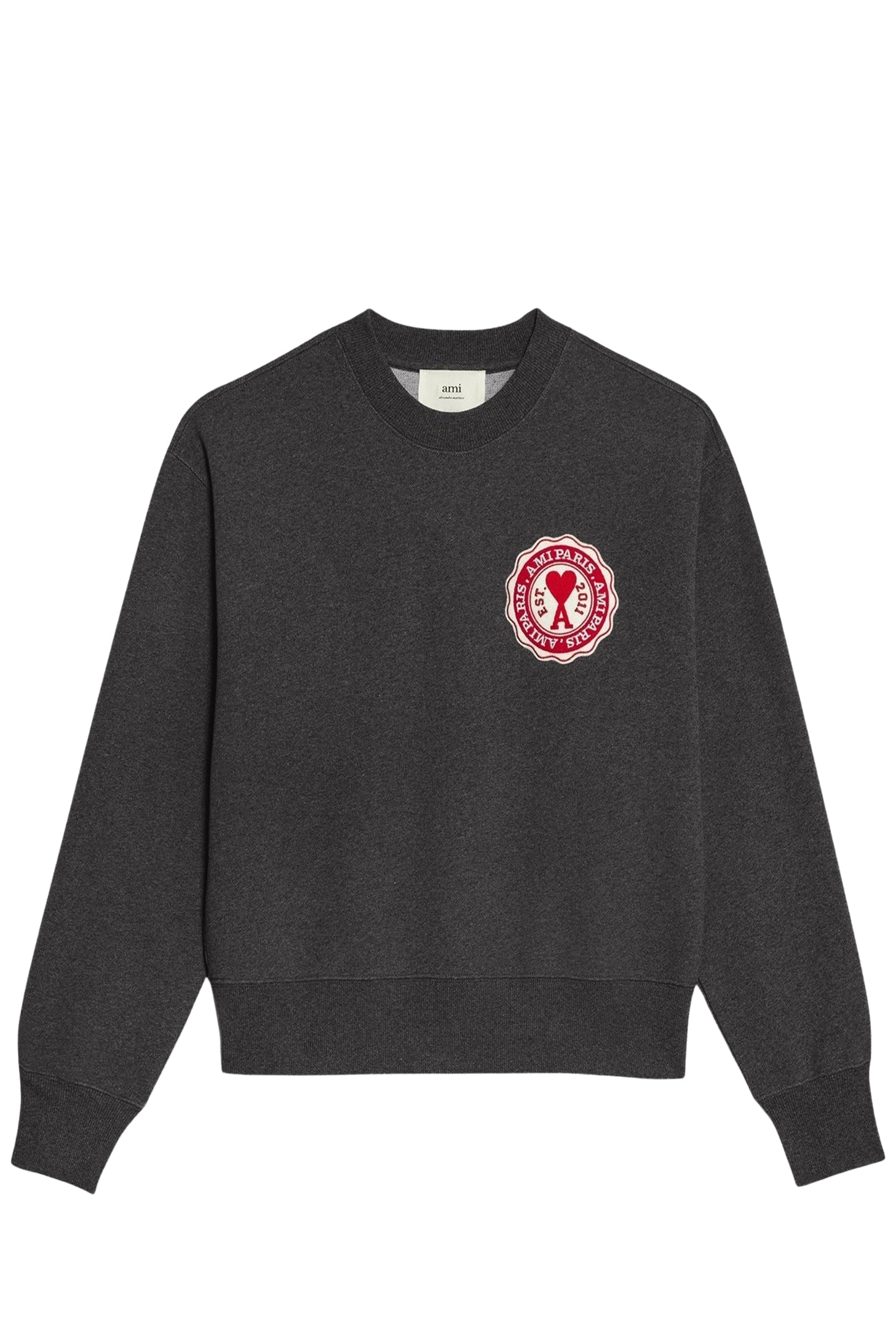 Sweatshirt Ami de Cœur avec patch - Heather Grey