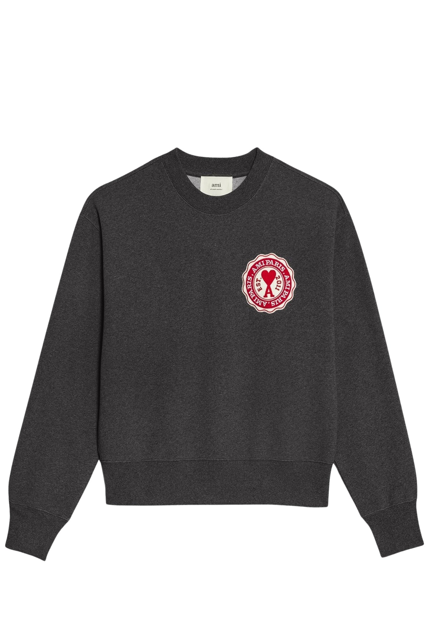 Sweatshirt Ami de Cœur avec patch - Heather Grey